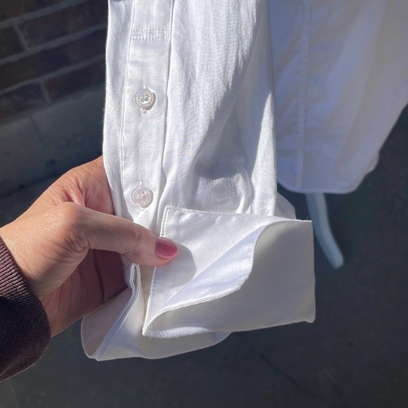 Soft Surroundings White Cotton Button Down Size Small - Picture 5 of 11